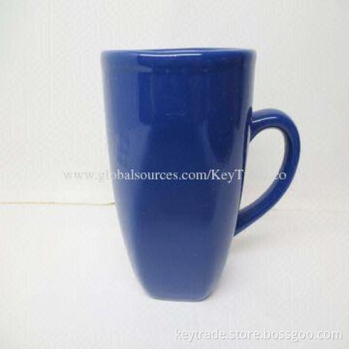 Fine Stoneware Color Glazed Mug, Multi-color, 10oz Capacity